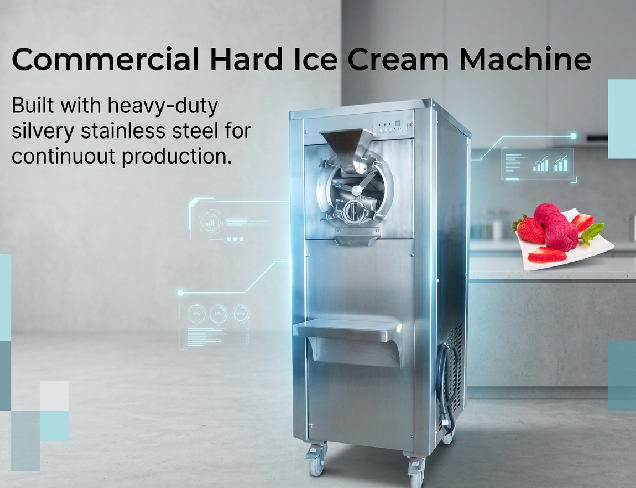 Commercial Vertical Making Hard Ice Cream Machine
