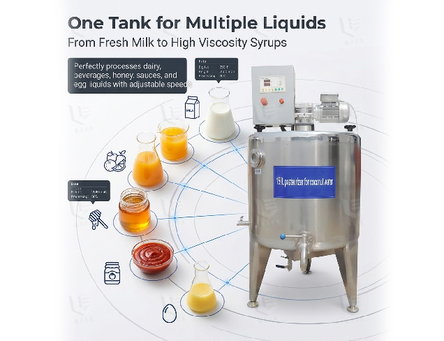 Juice milk egg pasteurization tank